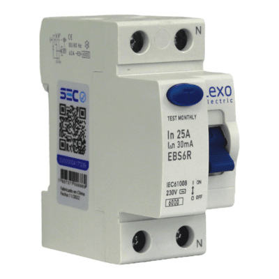 DIFERENCIAL LEXO EBS6R 2X25 30MA AZUL