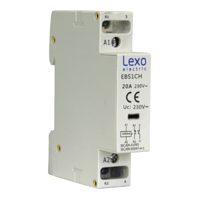 CONTACTOR MODULAR EBS1CH-20 CLASE AC1-AC3 LX1
