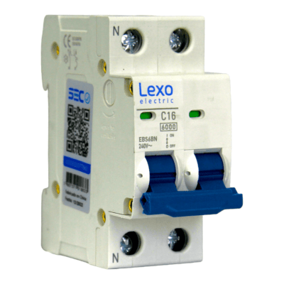 AUTOMATICO LEXO  2X16A C 6KA EBS6BN