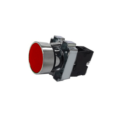 PULSADOR RASANTE ROJO 1NC 22MM BK