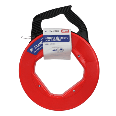 LAUCHA PASA CABLE DE ACERO 60MTS CON CARRETE