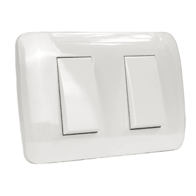 INTERRUPTOR ARMADO LEXO DOBLE 9/15 10A BLANCO