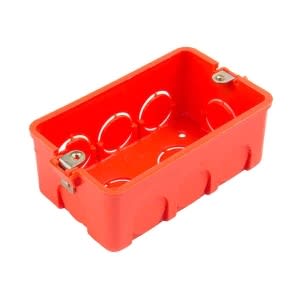 PVC  CAJA LOZA 12 SALIDAS NARANJA