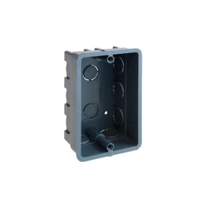 PVC CAJA TABIQUERA OREJA METALICA GRIS 12 SALIDAS