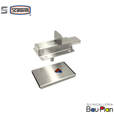 CERRADURA PICAPORTE DE SOBREPONER CON INDICADOR AC. INOX1
