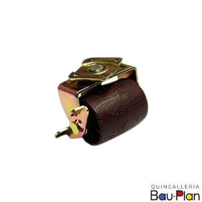 RUEDA Cama con Freno C/Base Cafe (Unidad)1