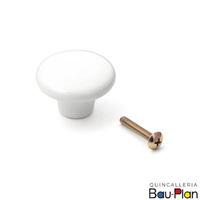 TIRADOR Cerámico  Blanco Mediano 32mm 3502.1