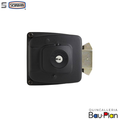 CERRADURA SOBREPONER  Corredera Reja, porton. Negro1