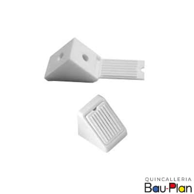ESCUADRA Triangular (100 un) Plástica Blanca para Mueble1