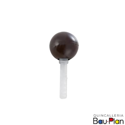 TOPE Puerta Esferico con Tarugo Cafe Plastico (Unidad)1