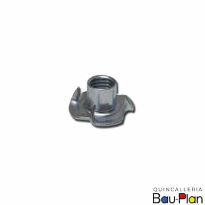 TUERCA 3/8 - 16   (100 un) Tuerca Araña Tipo T Zincada Brillante1