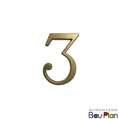 NUMERO 3 Bronceado 7cm1