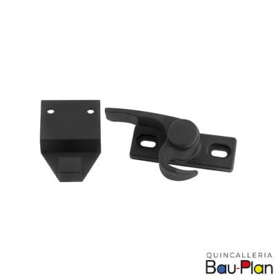 PICAPORTE Negro 45mm Art. 945 Aluminio Reversible Ventana.1