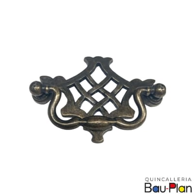 TIRADOR 0485 Bronce Bruñido 64mm Ancho1