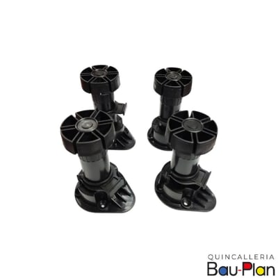 PATA ZOCALO (4 UNI) PLASTICO NEGRO 100mm1