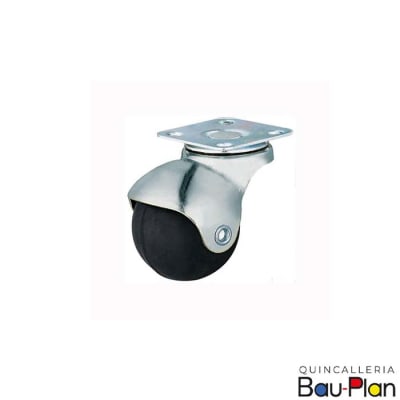 RUEDA GOMA C/BASE 40MM (Unidad)1