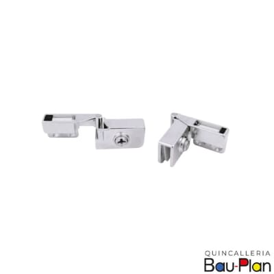 BISAGRA p/Puerta Vidrio  Cromada Par1