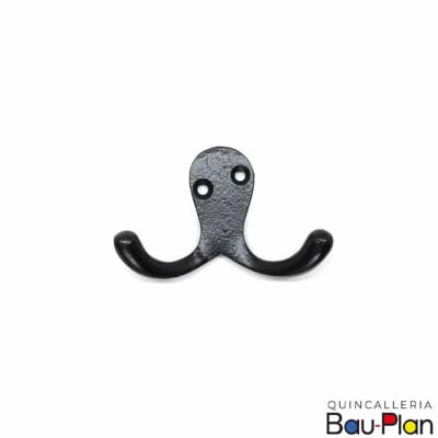 PERCHA doble fierro forjado 70mm  (Unidad)1