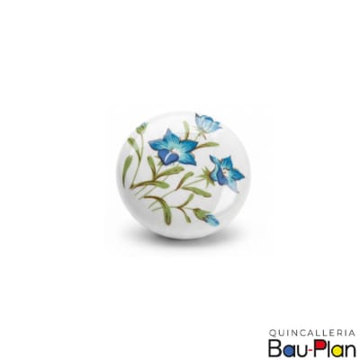 TIRADOR CERAMICA FLOR AZUL 3502.JI.261