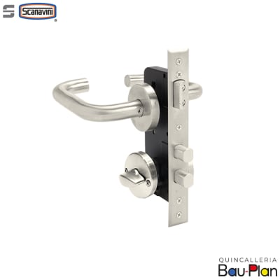Cerradura Embutir - 2 Manillas U AI/ Acceso-Oficina-Cocina/Patio - Llave/llave1