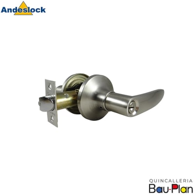 CERRADURA MANILLA  Dormitorio,Oficina/Níquel Satinado1