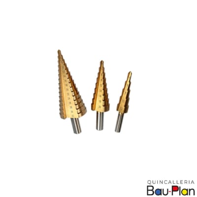 BROCA ESCALONADA 4-12*2 mm HSS Titaneo1