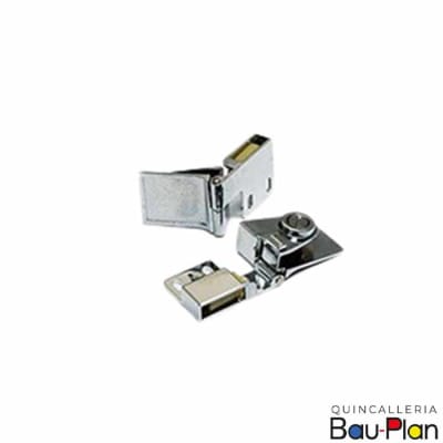 BISAGRA VIDRIO RETEN CENTRAL CROMADA 218  (Juego)1