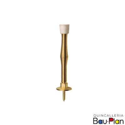 TOPE DE PUERTA RECTO FLEXIBLE 90mm BRONCEADO (Unidad)1