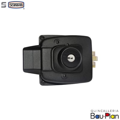 CERRADURA SOBREPONER  Elect/Bod Acc.princ Reja Ofic /Negro, Apertura Exterior1