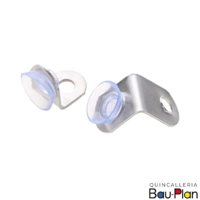 SOPORTE Vidrio c/Ventosa 88031 Niquel1