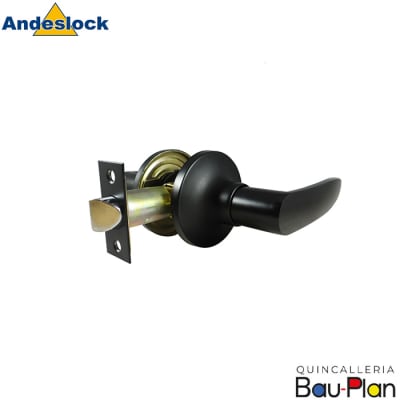 CERRADURA MANILLA  /Simple Paso, Dormitorio niños/Negro1