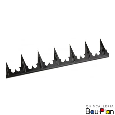 PUNTA DEFENSA DE MURO 1,0M x 1,5MM COLOR NEGRO (ALT)1