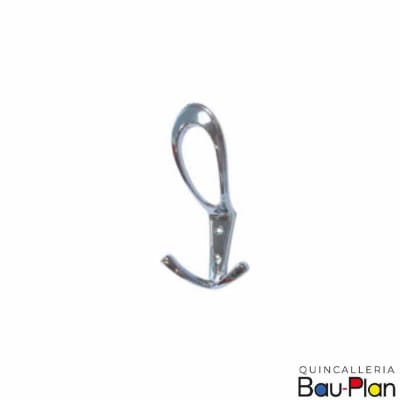 PERCHA GANCHO MATRIX CROMADO (73,5mm Ancho x 160mm Alto) (Unidad)1