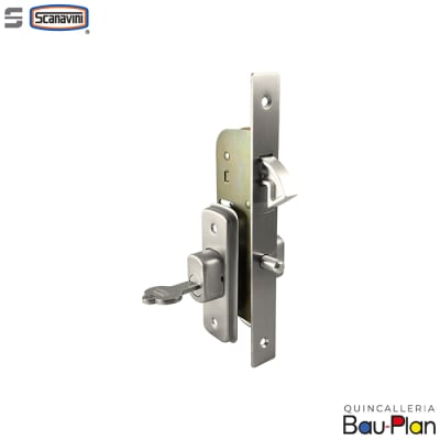 CERRADURA EMBUTIR  de Gancho/ Pta de Corredera/ Cerrojo Anti-alzamiento/ Ac. Inox1