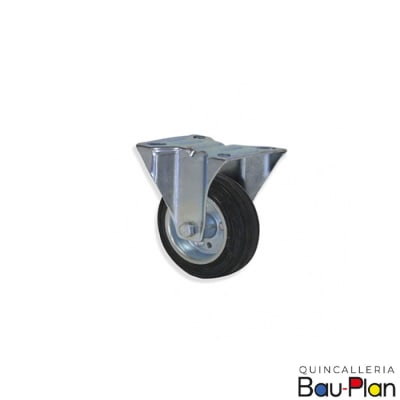 RUEDA GOMA C/BASE FIJA 1 1/2 20 KG (Unidad)1