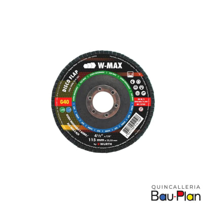 DISCO FLAP ZIRCONIO W-MAX  115MM  GR1201