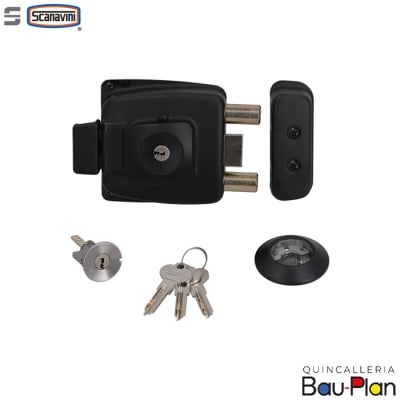 CERRADURA SOBREPONER  Negro 2002-CI.N1