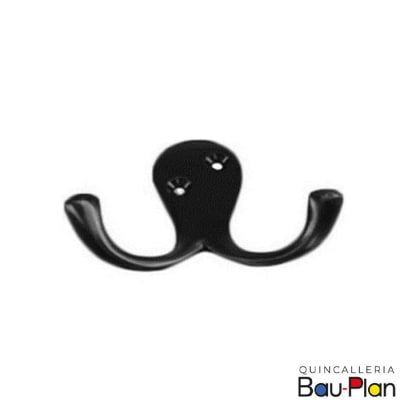 PERCHA DOBLE NEGRA DMC  (Unidad)1