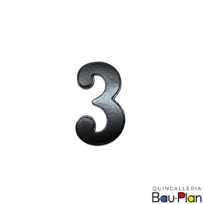 NUMERO 3 Fierro Forjado 70mm1