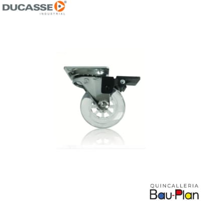 RUEDA SILICONA   75MM C/FRENO 64Kg (Unidad)1