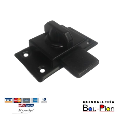 PICAPORTE Pasador Ref.381 30mm Negro1