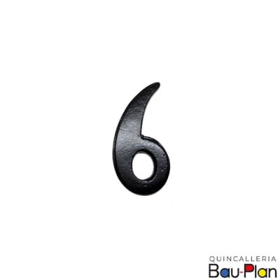 NUMERO 6 Fierro Forjado 70mm1