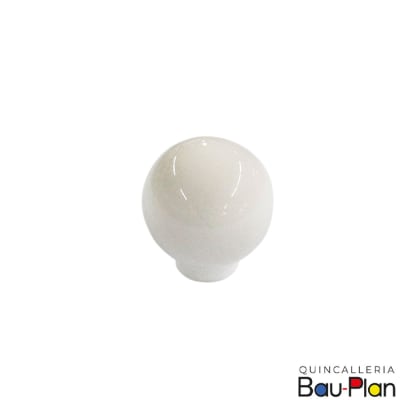 TIRADOR BOLA CERAMICA BLANCO 38MM 41167.3.0531