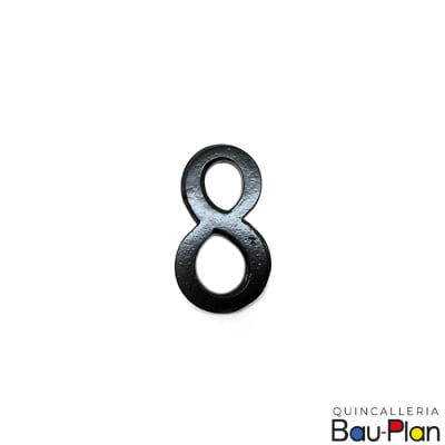 NUMERO 8 Fierro Forjado 70mm1