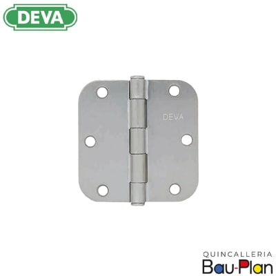 BISAGRA 3 1/2 X 3 1/2 - 87 NIQUEL SATIN R 5/8 CON TORNILLOS (Unidad)1