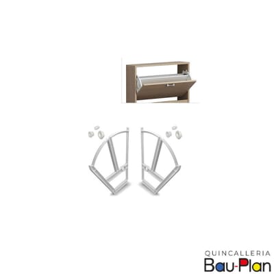 BISAGRA Compas Zapatero 2 1/2 (Juego par) Balda Blanca1