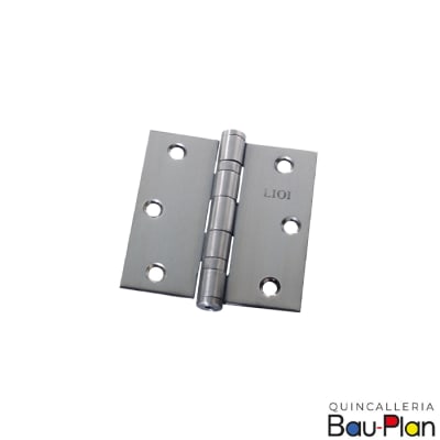 BISAGRA 4.0 x 4.0 mm Acero Inox Canto Recto C/Rodamiento (Unidad)1