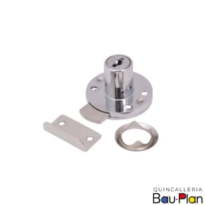 CERRADURA 410, Cajón, Niquelada, Redonda, IGUAL COMBINACIÓN1