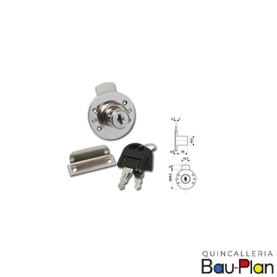 CERRADURA 109 Cajón Redonda Cromada1