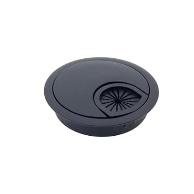 PASACABLE Metálico 60mm Redondo Negro (Unidad)1